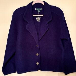 Vintage NWOT Reed Hunter Wool Blazer with Gold Buttons